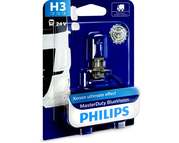 Lampe-halogène-24V-H3-MasterDuty-BlueVision-1p.-Blister